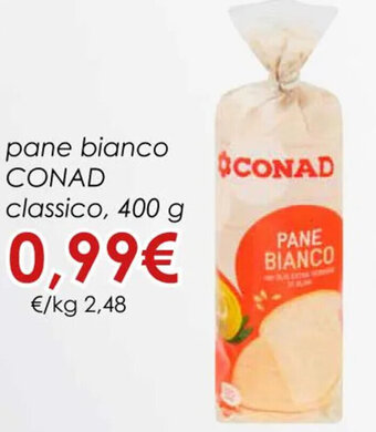 Conad pane bianco CONAD classico, 400 g offerta