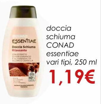 Conad doccia schiuma CONAD essentiae vari tipi, 250 ml offerta