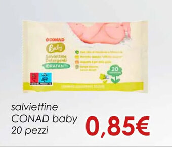 Conad salviettine CONAD baby 20 pezzi offerta