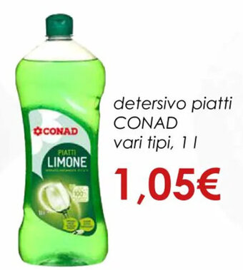 Conad detersivo piatti CONAD vari tipi, 1 l offerta