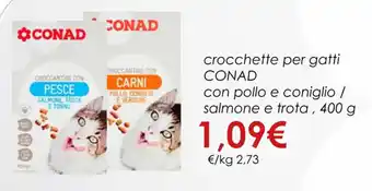Conad crocchette per gatti CONAD 400 g offerta