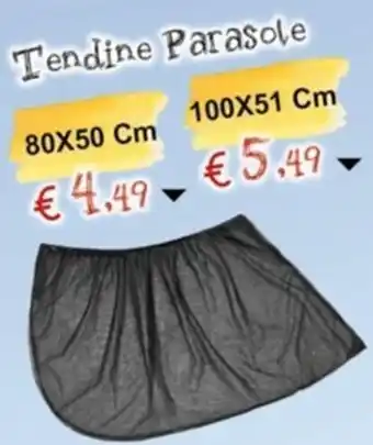 Tendine Parasole 80X50 Cm