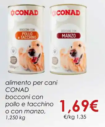 Conad alimento per cani CONAD 1,250 kg offerta