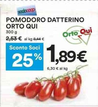 Coop POMODORO DATTERINO ORTO QUI 300 g offerta