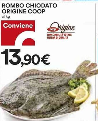 Coop ROMBO CHIODATO ORIGINE COOP al kg offerta
