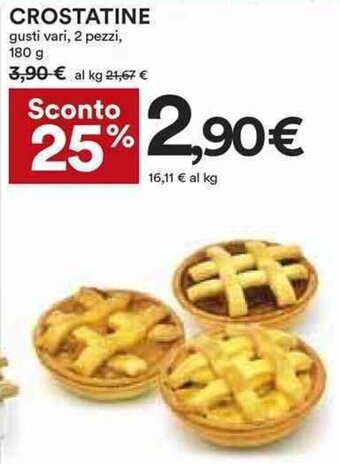 Coop CROSTATINE gusti vari, 2 pezzi, 180 g offerta