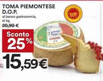 Coop TOMA PIEMONTESE D.O.P. offerta
