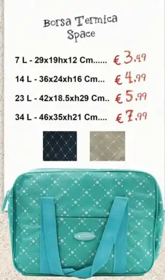 Borsa Termica Space 7 L - 29x19hx12 Cm