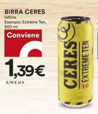 Coop BIRRA CERES 500 ml offerta