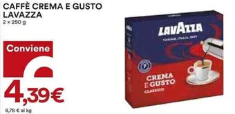CAFFÈ CREMA E GUSTO LAVAZZA 2 x 250 g