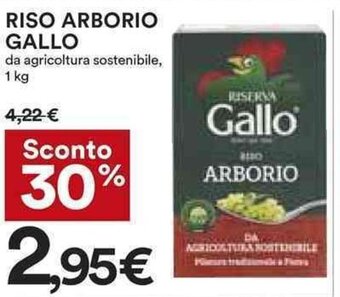 Coop RISO ARBORIO Gallo 1 kg offerta