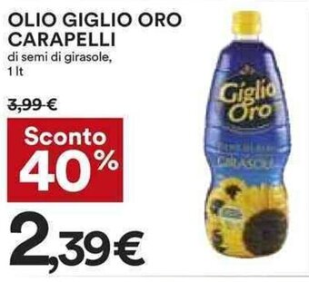 Coop OLIO GIGLIO ORO CARAPELLI 1 lt offerta