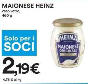 Coop MAIONESE HEINZ 460 g offerta