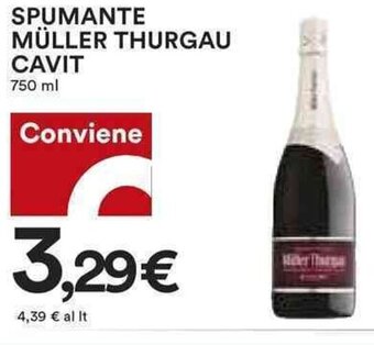 Coop SPUMANTE MÜLLER THURGAU CAVIT 750 ml offerta
