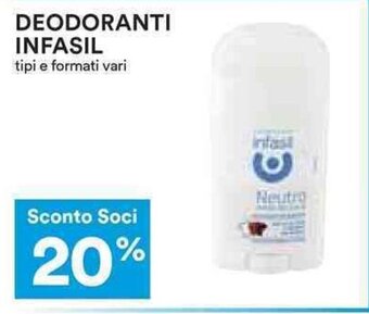 Coop DEODORANTI INFASIL offerta