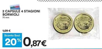 Coop 2 CAPSULE 4 STAGIONI BORMIOLI 70 mm offerta