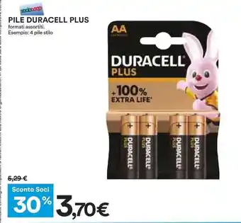 Coop PILE DURACELL PLUS offerta