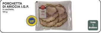Coop PORCHETTA DI ARICCIA I.G.P. 120 g offerta