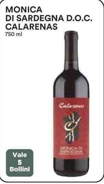 Coop MONICA DI SARDEGNA D.O.C. CALARENAS 750 ml offerta