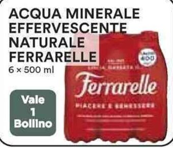 Coop ACQUA MINERALE EFFERVESCENTE NATURALE FERRARELLE 6 x 500 ml offerta