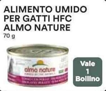 Coop ALIMENTO UMIDO PER GATTI HFC ALMO NATURE 70 g offerta