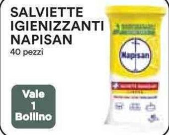 Coop SALVIETTE IGIENIZZANTI NAPISAN 40 pezzi offerta