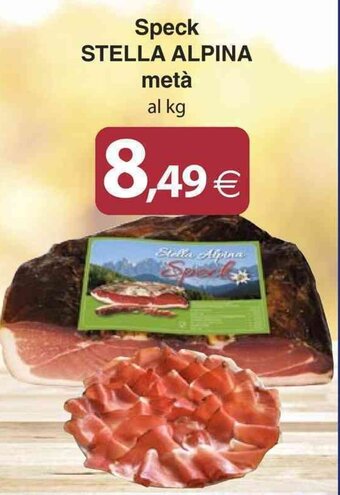 Docks Cash&Carry Speck STELLA ALPINA metà offerta