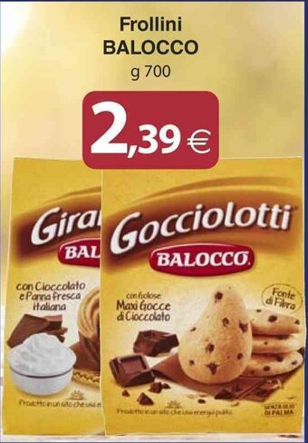 Docks Cash&Carry Frollini BALOCCO g 700 offerta