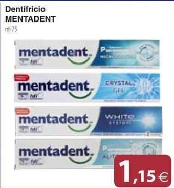 Docks Cash&Carry Dentifricio MENTADENT ml 75 offerta