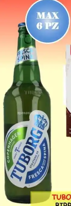 MercADone TUBORG BIRRA CL.66 MAX 6 PZ offerta