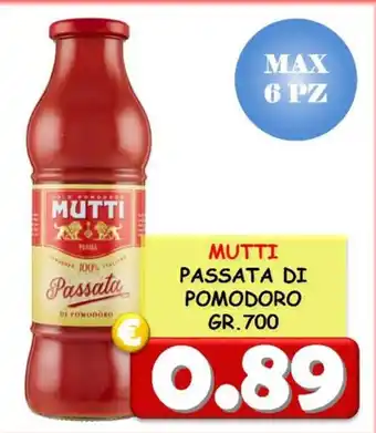 MUTTI PASSATA DI POMODORO GR.700