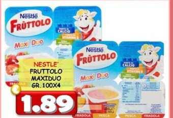 NESTLE FRUTTOLO MAXIDUO GR. 100X4