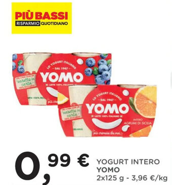 YOGURT INTERO YOMO 2x125 g