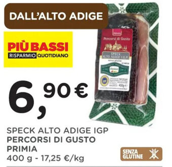 SPECK ALTO ADIGE IGP PERCORSI DI GUSTO PRIMIA 400 g
