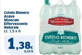 Sigma Cutolo rionero acqua minerale effervescente naturale offerta