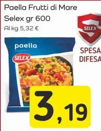 Famila Superstore Paella Frutti di Mare Selex gr 600 offerta
