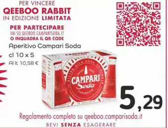 Famila Superstore Aperitivo Campari Soda cl 10 x 5 offerta