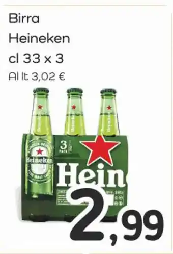 Famila Superstore Birra Heineken cl 33 x 3 offerta