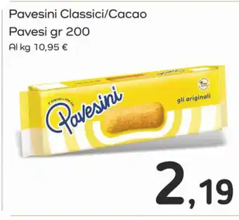 Famila Superstore Pavesini Classici/Cacao Pavesi gr 200 offerta