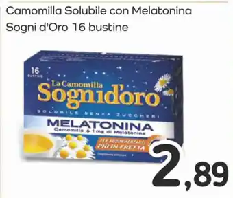Famila Superstore Camomilla Solubile con Melatonina Sogni d'Oro 16 bustine offerta