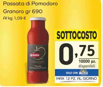 Famila Superstore Passata di Pomodoro Granoro gr 690 offerta