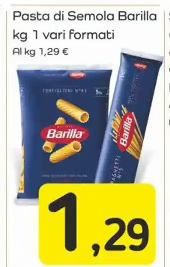 Famila Superstore Pasta di Semola Barilla kg 1 vari formati offerta