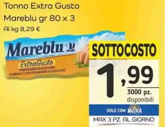 Famila Superstore Tonno Extra Gusto Mareblu gr 80 x 3 offerta