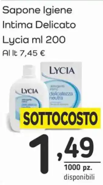 Famila Superstore Sapone Igiene Intima Delicato Lycia ml 200 offerta
