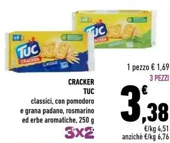 Conad Saiwa Tuc Cracker Classico 250 G(ml) offerta