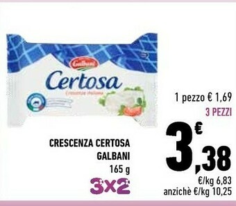 Conad Galbani Certosa Crescenza 165 G(ml) offerta