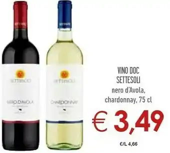 Conad Settesoli Vino Nero D'Avola 750 G(ml) offerta