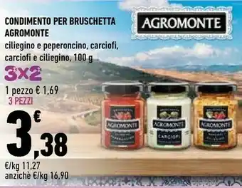 Conad Agromonte Condimento Per Bruschetta offerta