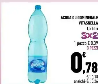 Conad Vitasnella Acqua Oligominerale offerta
