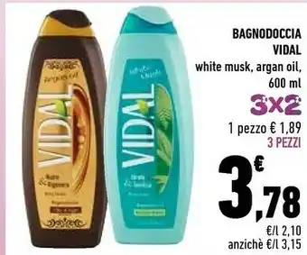 Conad Vidal Bagnodoccia White Musk 600ml offerta